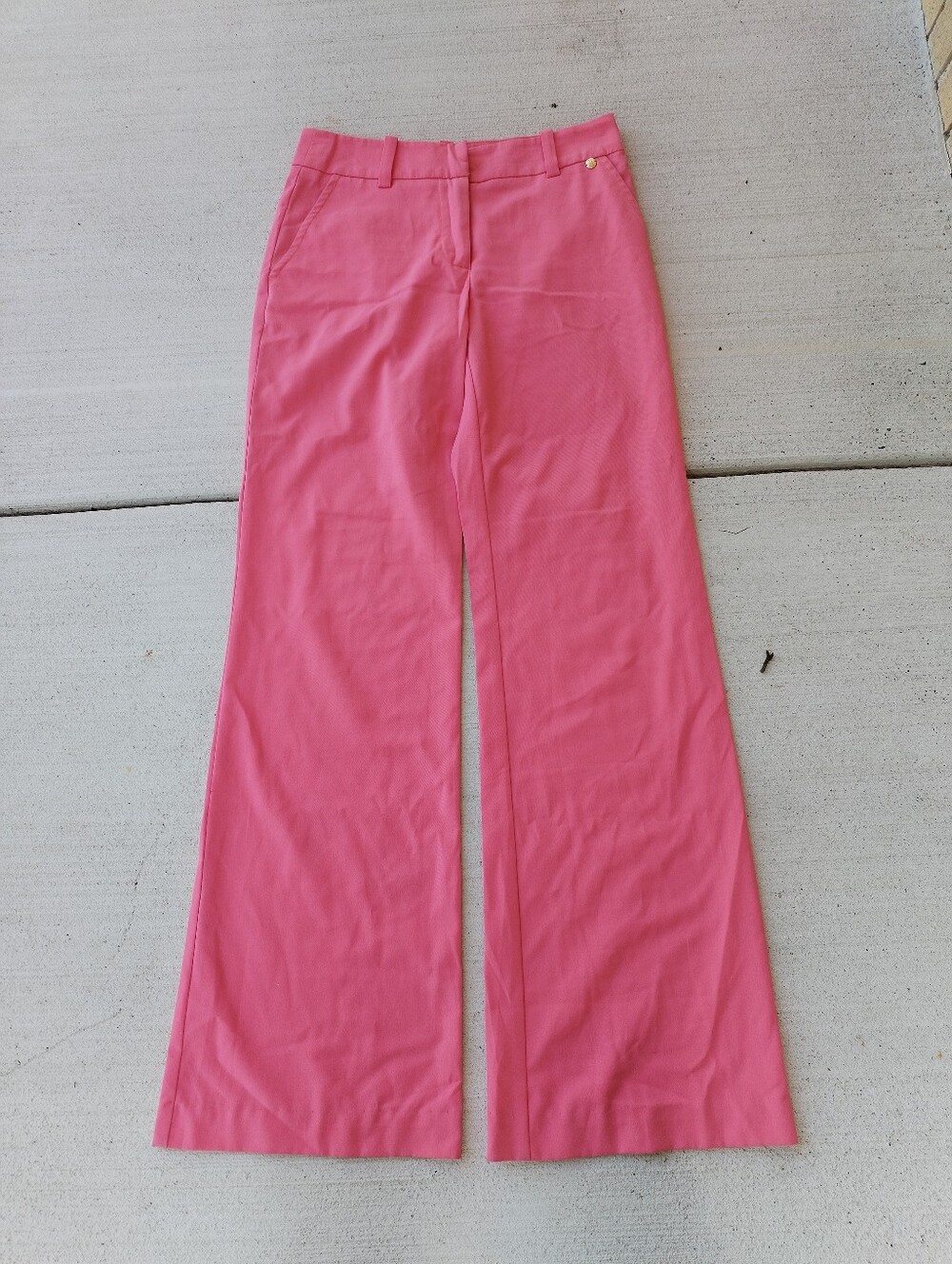 Trina Turk Pink Trouser Flare Pants size 2